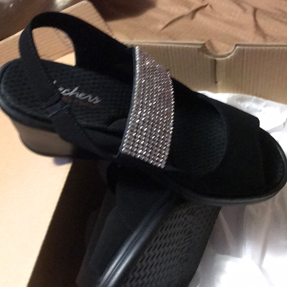 Wedge bling sandals